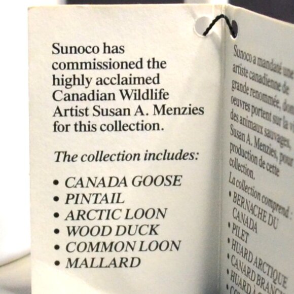 Vintage Birds Of Canada Mugs Sunoco Collectibles 1988 - Picture 3 of 4